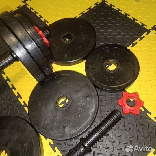 Гантели 2 по 12.5 кг. Новые. Металл резина