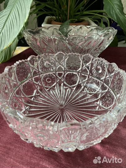 Ваза хрустальная