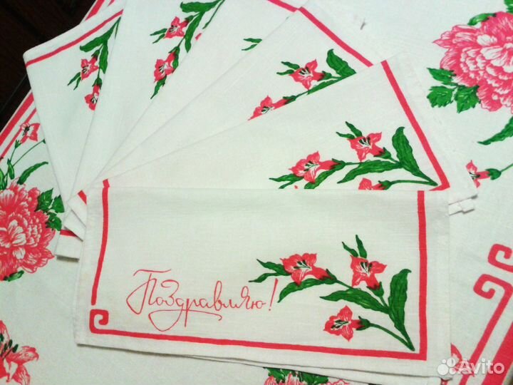 Скатерть СССР набор с салфетками