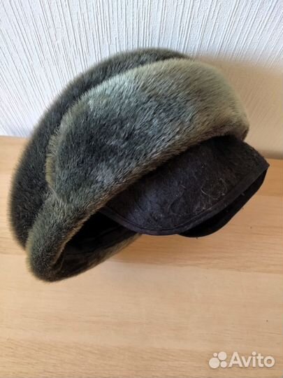 Меховая мужская кепка из норки