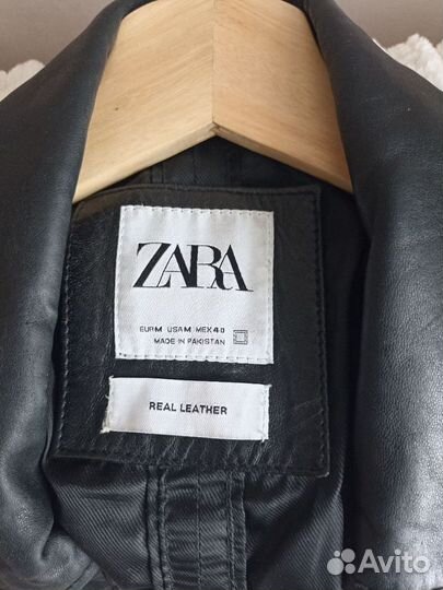 Кожаная куртка zara