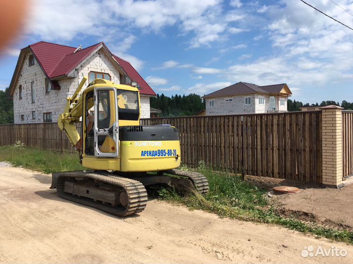 Аренда гусеничного экскаватора 8,5 тонн