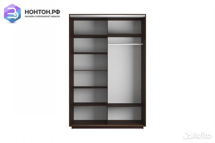 Шкаф-купе 2-х дверный Нонтон фото №1007 / венге