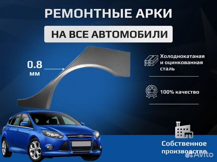 Ремонтные арки для toyota corolla 10 e140 e15