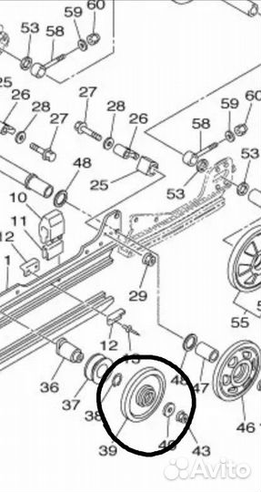 Ролики для Снегохода ямаха