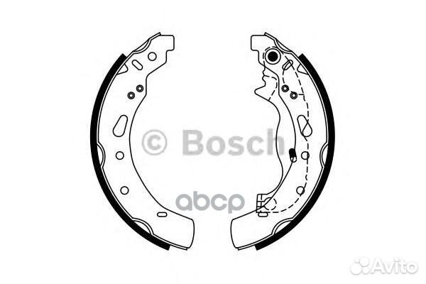 Колодки тормозные барабанные зад 098648776