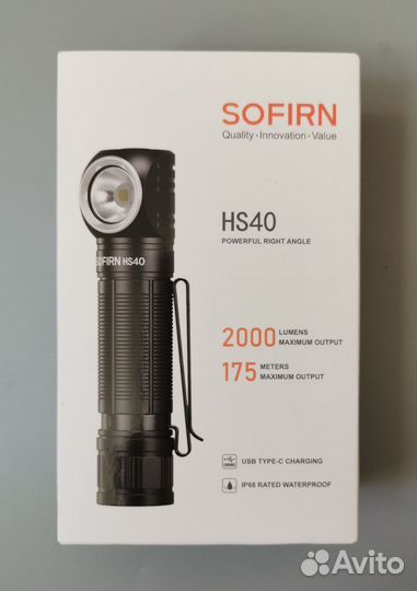 Новый фонарь Sofirn HS40 АКБ 3000мАч Оригинал