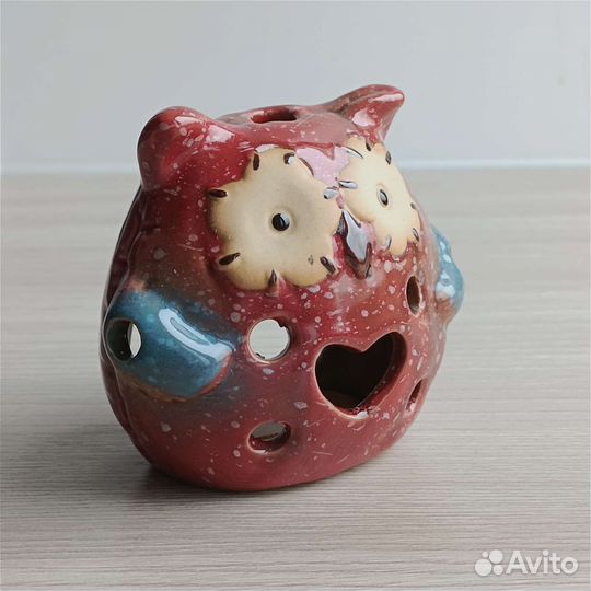 Подсвечник керамический «Мудрая сова»