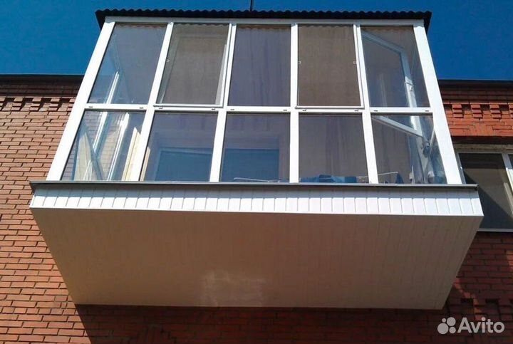 Остекление балконов и лоджий под ключ F8867