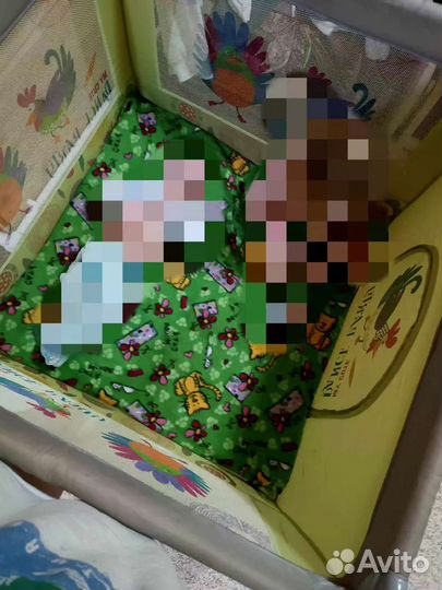 Большой детский манеж бу