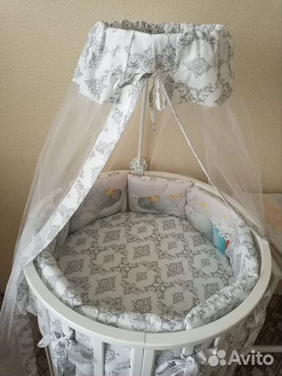 Бортики и балдахин в кроватку