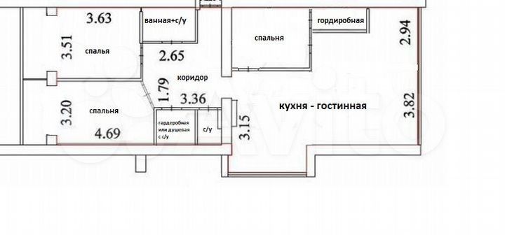 4-к. квартира, 133 м², 16/17 эт.