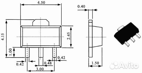 Транзистор IRF1407рвf - 2шт