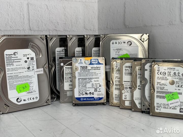 Жесткие диски SATA для ноутбуков и Пк /2.5