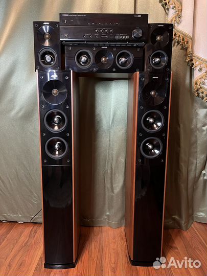 Акустика jamo s 606 ресивер Yamaha RX-V371