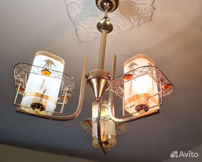 Люстра потолочная подвесная бу