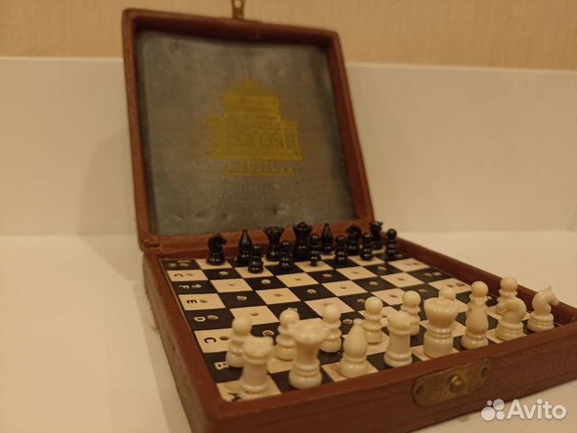 Шахматы дорожные карманные Ленинград метро Автово