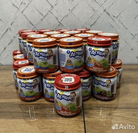 Фруктовое пюре агуша - 22 шт и 12 шт