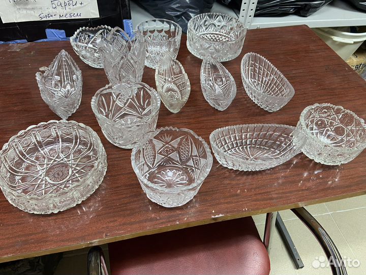 Хрустальная ваза, салатница