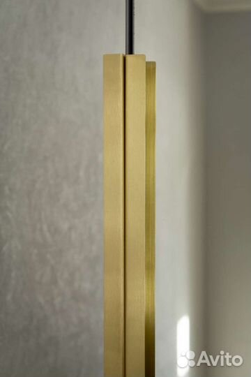 Торцевые (профильные) мебельные ручки из латуни