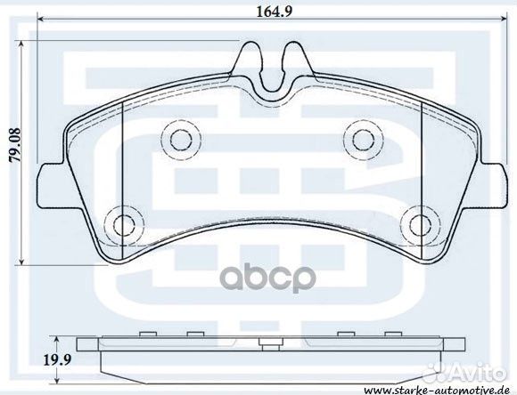 Колодки тормозные зад. GDB1699 172-602
