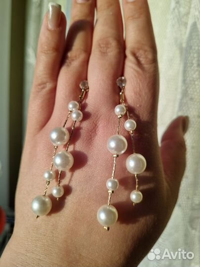 Серьги и заколка на торжество