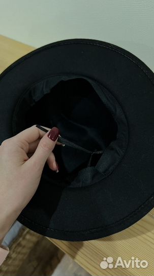 Шляпа женская черная