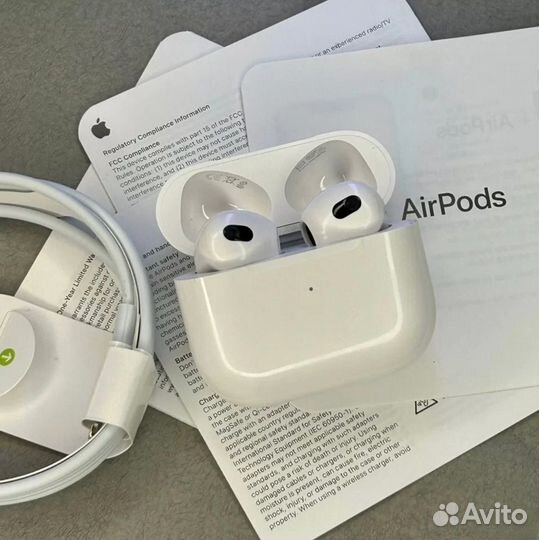Наушники Apple AirPods 3, Гарантия., чехол в подар