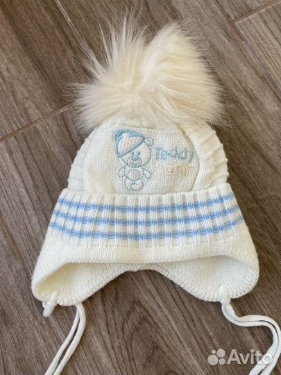 Шапка зимняя для новорожденных