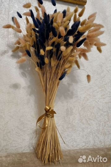 Букет сухоцветов, лагурус