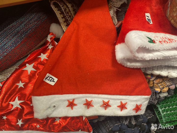 Колпак деда мороза, борода