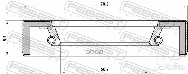 Сальник привода nissan X-trail T30 2004.03-2006.12