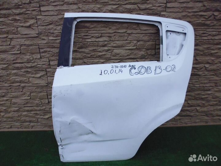 Шевроле Авео Хэтчбек дверь задняя левая 2011-2016