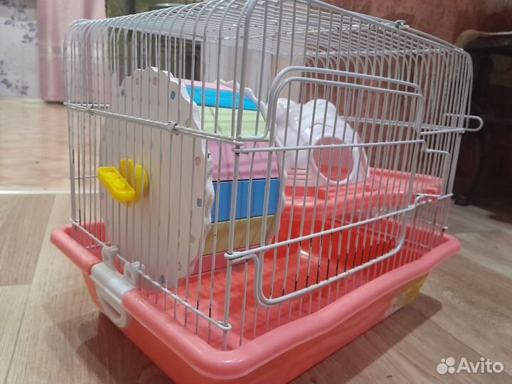 Клетка для джунгарского хомяка и попугая