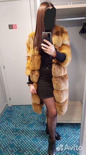 Шуба жилетка, лиса
