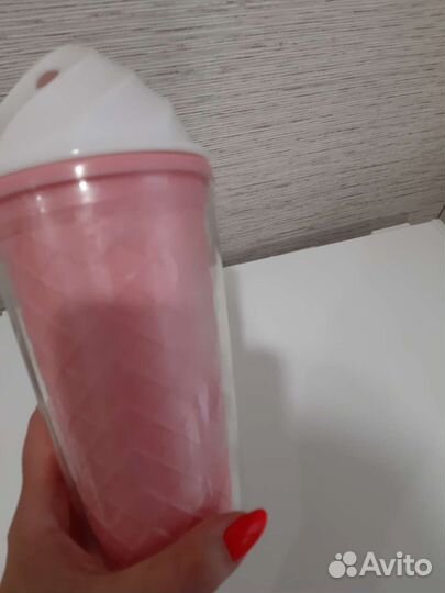 Стакан для питья через трубочку 500 мл