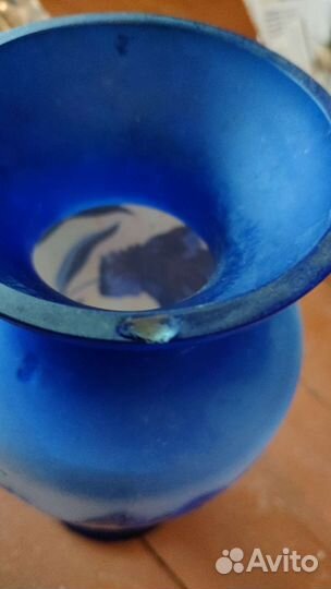 Ваза стекло СССР, цветная