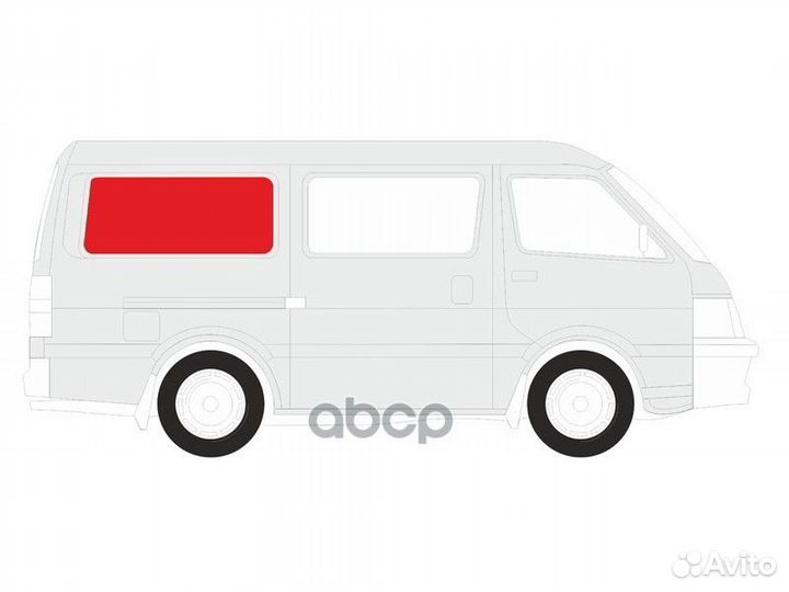 Стекло кузова (собачник) заднее правое volkswag