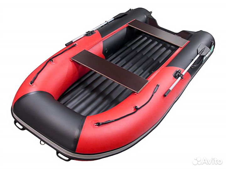 Надувная лодка gladiator B330 красно-черный