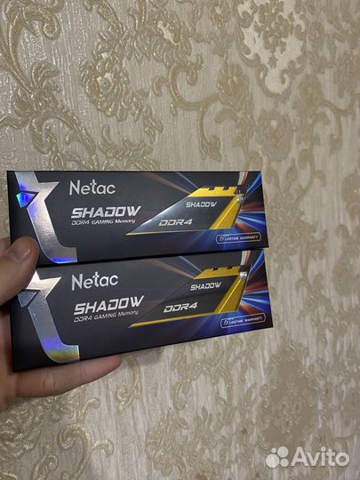 Оперативная память Netac Shadow 16GB (2*8) 3600mhz