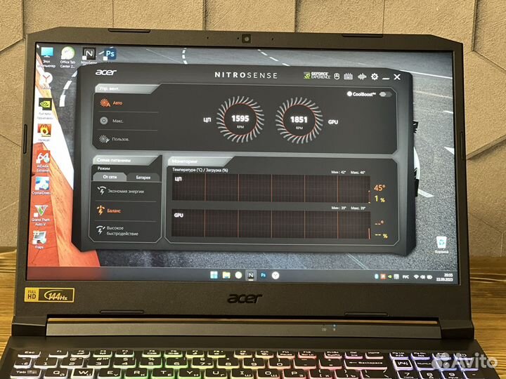 Acer Nitro 5/RTX 3060/FHD IPS 144гц/SSD 512