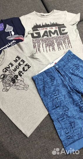 Футболки и шорты 128 для мальчика