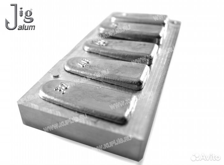 Форма для литья грузил фидерной кормушки от 30 до