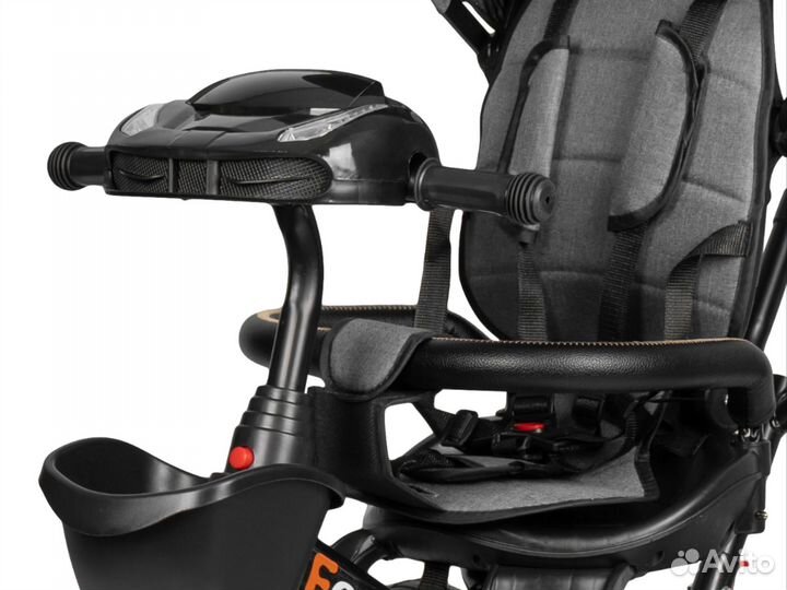 Велосипед коляска трёхколёсный с ручкой Farfello