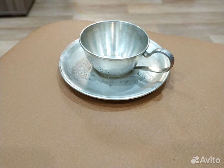 Кофейная пара Винтаж/Мельхиор