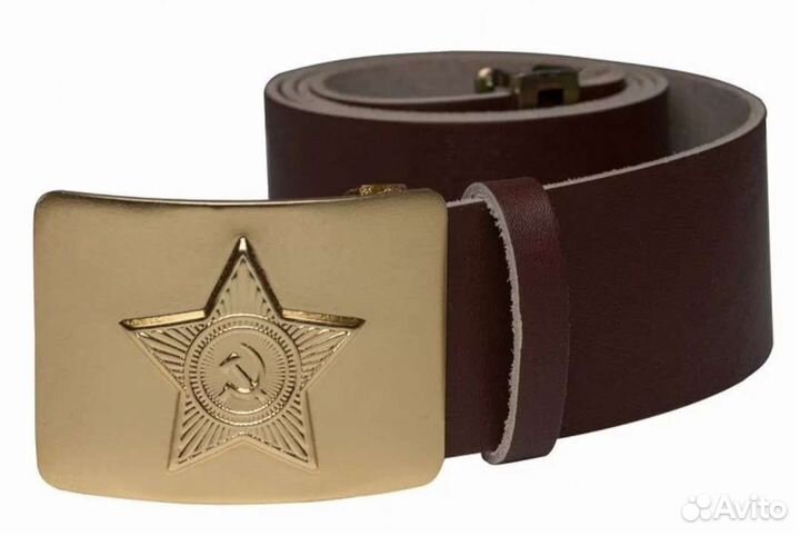 Ремень СССР (латунь, кожа)