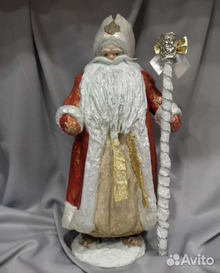 Дед мороз папье маше