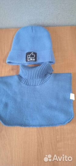 Комплект шапка и шарф для мальчика