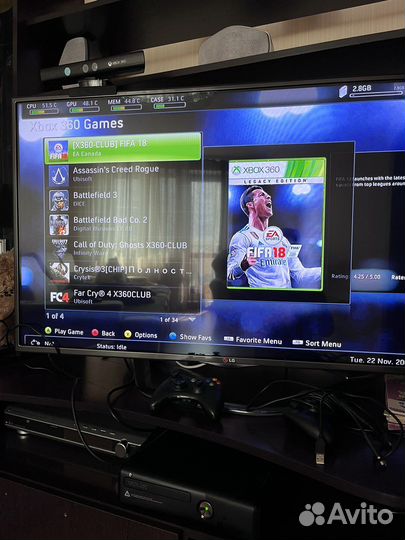 Xbox 360 с кинектом