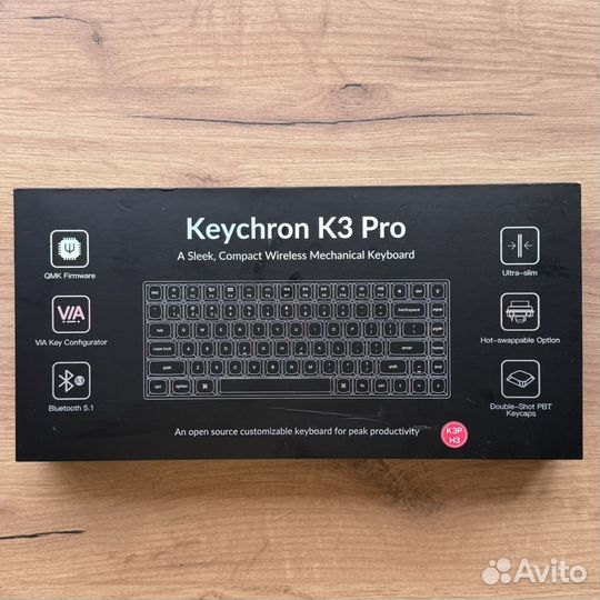 Keychron k3 pro RGB (brown свичи)